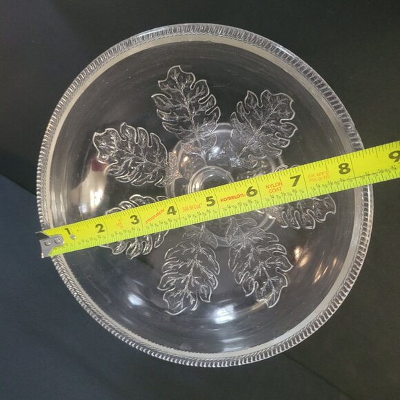 Mckee Vintage Pedestal Candy Dish Acorn Lid Embossed Leaf - Picture 6 of 11